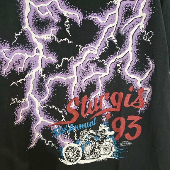 Vintage 1993 Sturgis Rally & Races T-Shirt - Picture 2 of 5